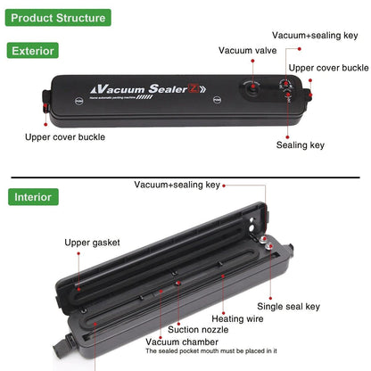 Automatic vacuum sealer Pro™+15 sacs gratuite ⭐️⭐️⭐️⭐️(1245 Satisfe)